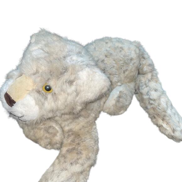 Dakin 1982 29" Plush Leopard Snowfoot Stuffed Animal Pillow Nursery USA Vintage - Picture 3 of 13